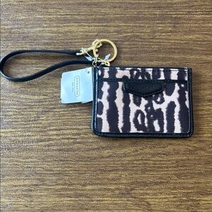 Coach Animal Print Wristlet